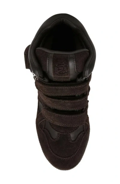 Steve Madden Mavis Wedge High Top Sneaker In Brown