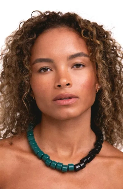 Her New Tribe Bead Two Split Candy Necklace