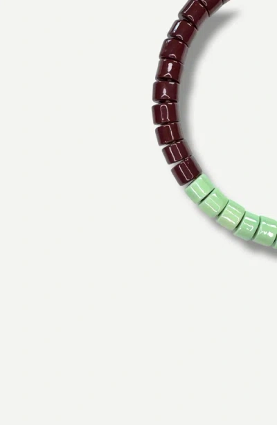 Her New Tribe Bead Two Split Candy Necklace