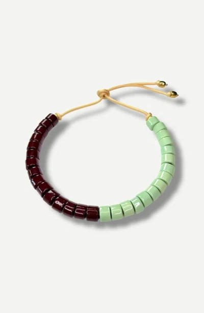 Her New Tribe Bead Two Split Candy Necklace