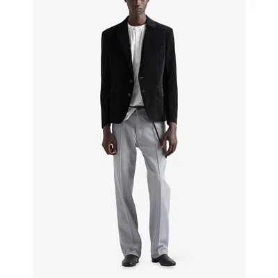 Prada Grey Regular Mid Rise Jeans In Gray