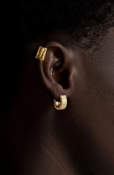 Dower & Hall Long Straight Nomad Ear Cuff In Gold