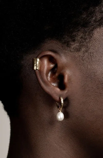 Dower & Hall Long Straight Nomad Ear Cuff In Gold