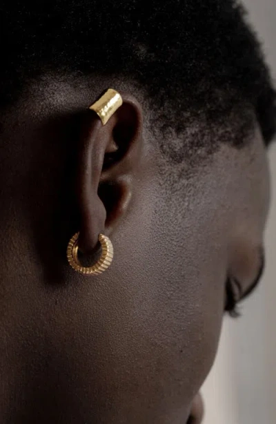 Dower & Hall Long Straight Nomad Ear Cuff In Gold