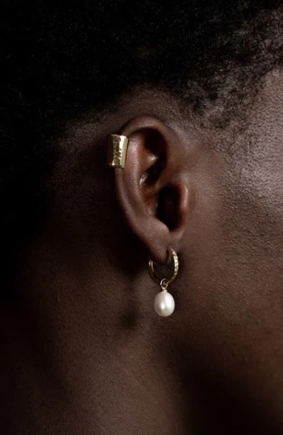 Dower & Hall Long Straight Nomad Ear Cuff In Gold