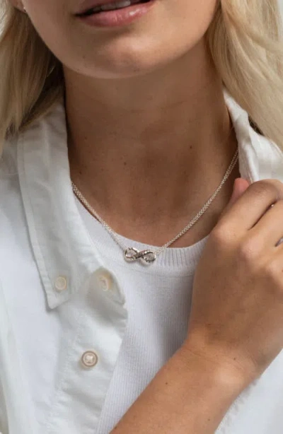 Dower & Hall Entwined Infinity Pendant Necklace In Neutral