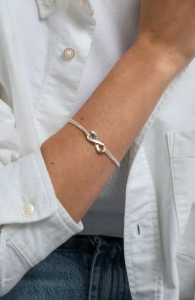 Dower & Hall Entwined Infinity Double-chain Bracelet In Neutral