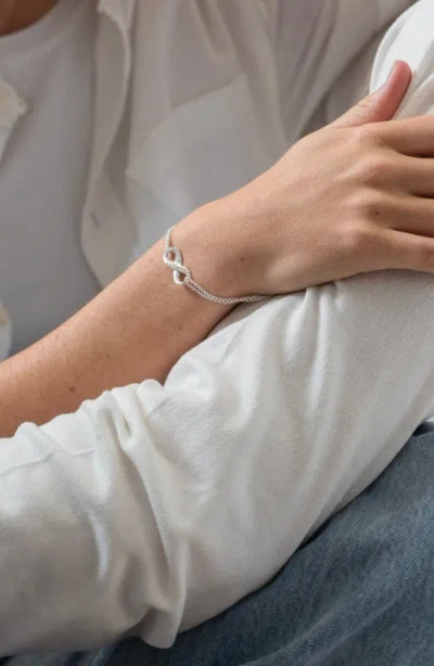 Dower & Hall Entwined Infinity Double-chain Bracelet In Neutral