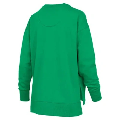 Pressbox Green Oregon Ducks Bonanza Chenille Harper Script Sweatshirt In Green