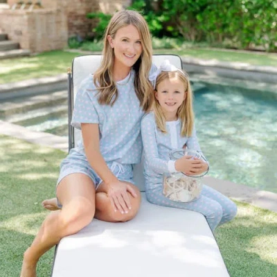 Lila And Hayes Pajama Short Set In Blue