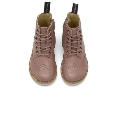 Young Soles Sidney Brogue Boot In Neutral
