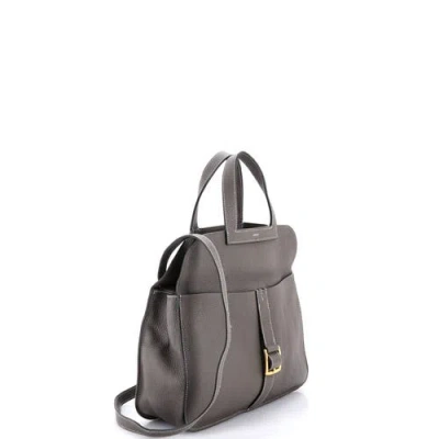 Pre-owned Hermes  Hermes Halzan Bag Clemence 31 In Gray