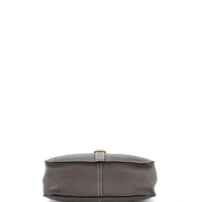 Pre-owned Hermes  Hermes Halzan Bag Clemence 31 In Gray