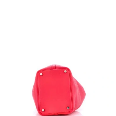 Pre-owned Hermes  Hermes Picotin Lock Bag Clemence Pm In Pink