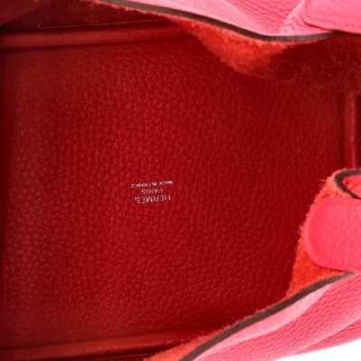Pre-owned Hermes  Hermes Picotin Lock Bag Clemence Pm In Pink