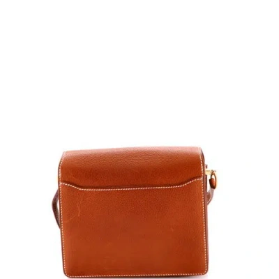 Pre-owned Hermes  Hermes Roulis Bag Barenia Faubourg 18 In Red