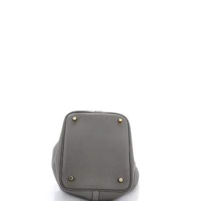 Pre-owned Hermes  Hermes Picotin Lock Bag Clemence Mm In Red