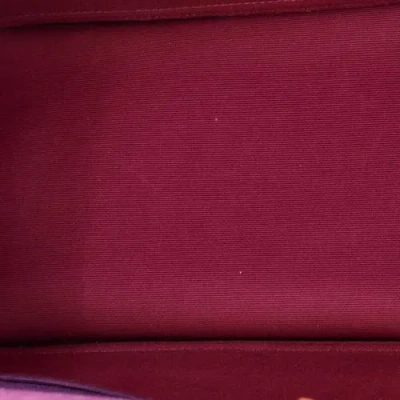 Pre-owned Hermes  Hermes Cabag Elan Toile And Leather 39 In Red