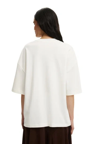 Cotton On The Oversized Crew Tee In White