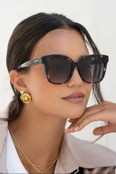 Freyrs Eyewear Amber Cat Eye Sunglasses In Multi