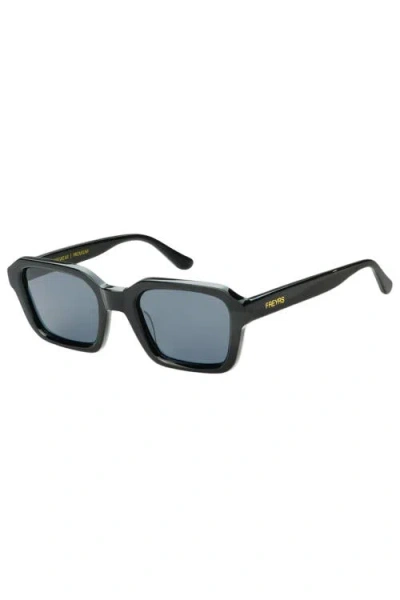 Freyrs Eyewear Hudson Rectangular Sunglasses In Black
