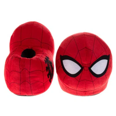 Spider-man Cozy Plush Fun Slippers In Red