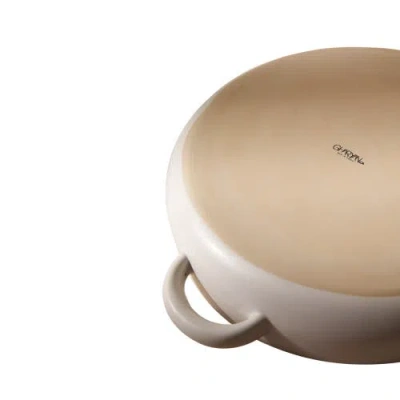 Gharyan Stoneware Serving Plate With Handles In White