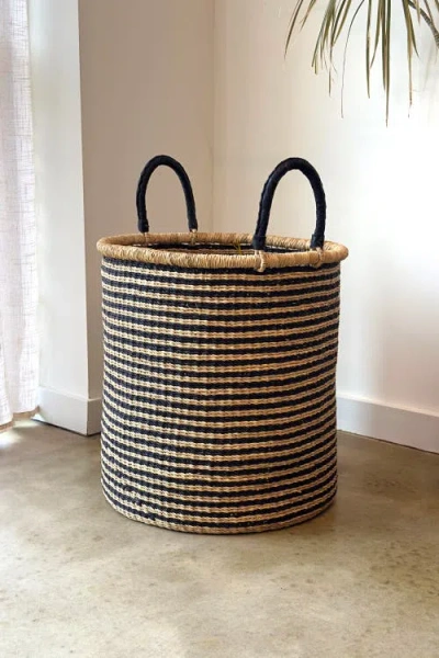 Mbare Handwoven Hamper In Brown