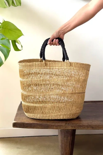 Mbare String Basket Tote In Brown