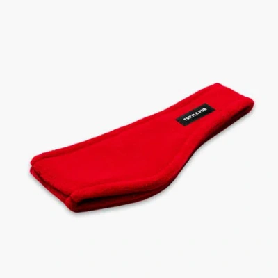Turtle Fur Bang Band Fleece Headband In Red