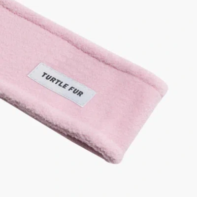 Turtle Fur Double-layer Fleece Headband In Pink