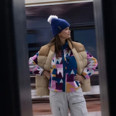 Turtle Fur Yak Wool Mara Pom Beanie In Blue