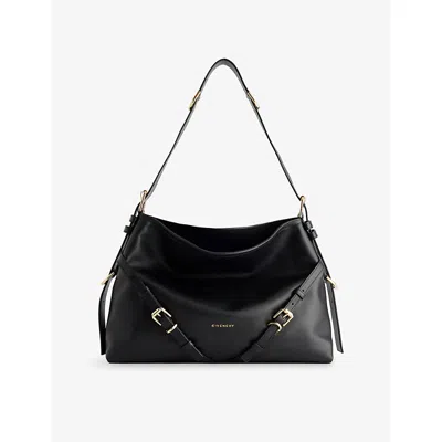 Givenchy Black Voyou Medium Shoulder Bag In Black