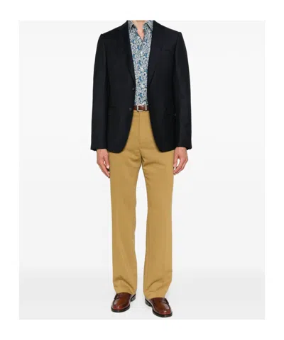 Paul Smith Printed Pattern Shirt In Blue