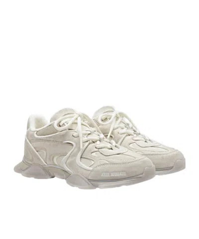 Axel Arigato Eris White Low Top Sneakers With Logo Patch On The Tongue In Leather And Fabric Woman