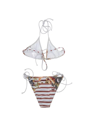 Jean Paul Gaultier Patterned Bikini In Multi
