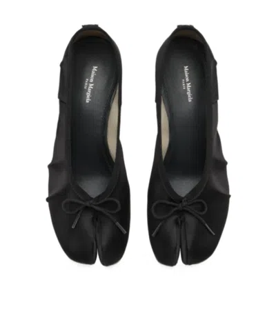 Maison Margiela Women Black Bow Ballet Flats, 7.5 Luxury Ballet Flats For Women Darveys