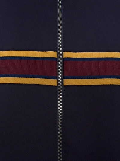 Shop Alexander Mcqueen Knitted Stripe Blouson Jacket