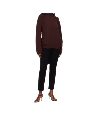 Issey Miyake Backpack Turtleneck Sweater In Red