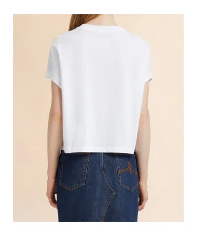 Marni Logo-print T-shirt In White