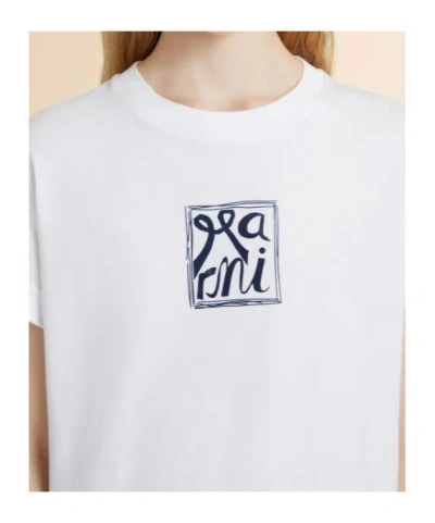 Marni Logo-print T-shirt In White