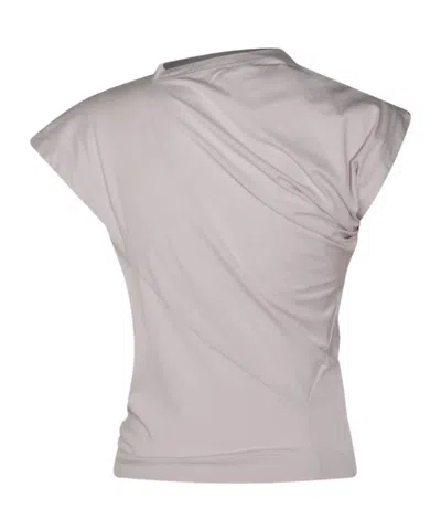 Vivienne Westwood Asymmetric Organic Cotton Top With Gathered Detailing In White