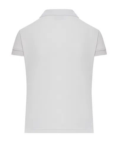 Balenciaga Cotton Pique Polo Shirt With Sport Icon Logo In White