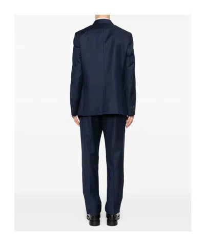 Paul Smith Single-breasted Suit In Blue