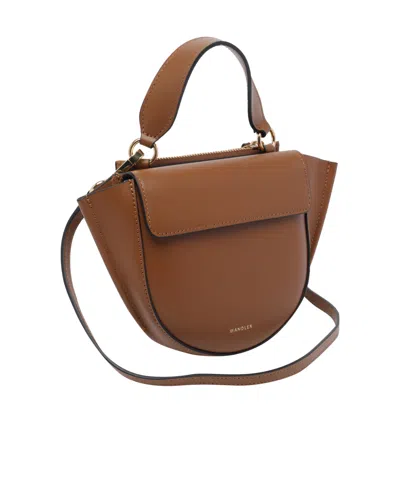 Wandler Hortensia Mini Top Handle Bag In Brown