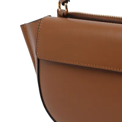 Wandler Hortensia Mini Top Handle Bag In Brown