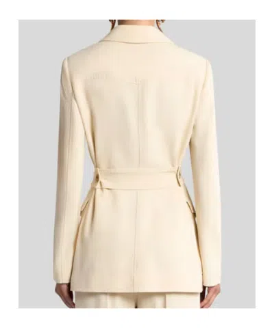 Etro Belted Field Jacket In White