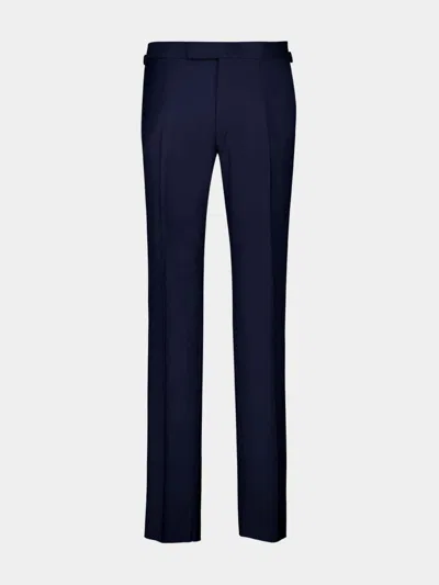 Tom Ford Single-breasted Tailored Suit In Blue