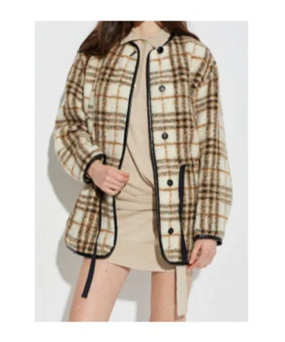 Isabel Marant Étoile Check Patterned Ullana Jacket In Brown