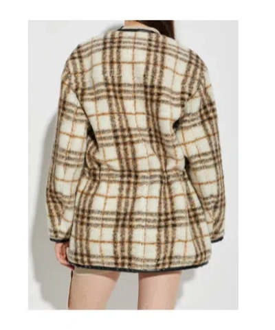 Isabel Marant Étoile Check Patterned Ullana Jacket In Brown